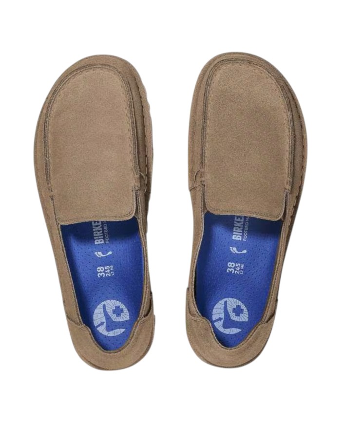 Scarpa Uomo Mocassino Utti Slip On Pelle Scamosciata Gray Taupe