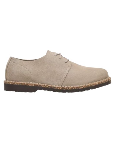 Scarpa Uomo Unisex Donna Stringata Uppsala Low Pelle Scamosciata Taupe