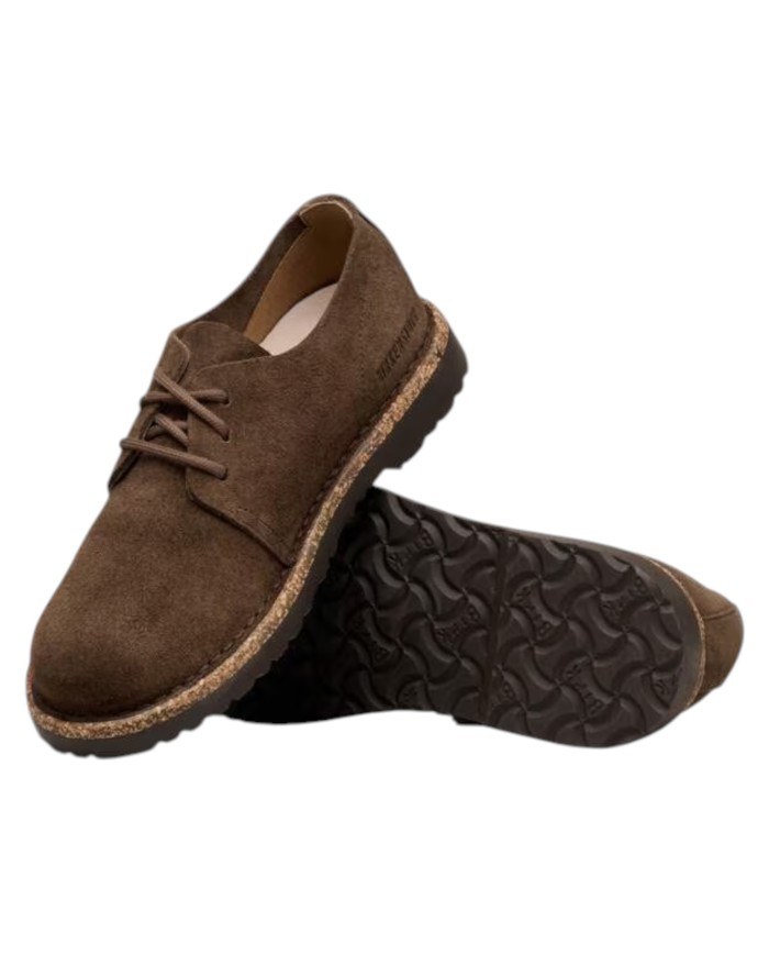 Scarpa Uomo Unisex Donna Stringata Uppsala Low Pelle Scamosciata Carafe Brown