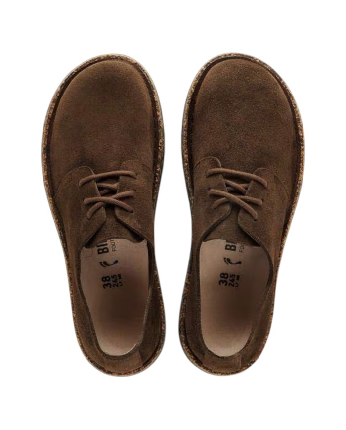 Scarpa Uomo Unisex Donna Stringata Uppsala Low Pelle Scamosciata Carafe Brown