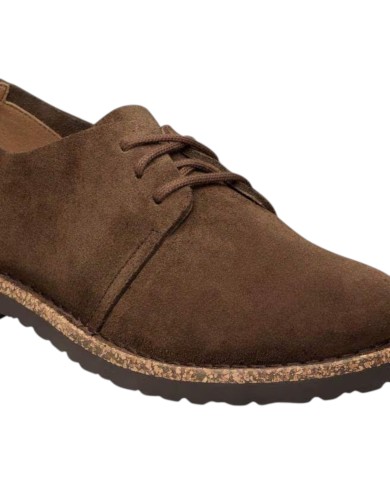 Scarpa Uomo Unisex Donna Stringata Uppsala Low Pelle Scamosciata Carafe Brown