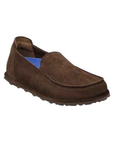 Scarpa Uomo Mocassino Utti Slip On Pelle Scamosciata Carafe Brown
