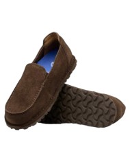 Scarpa Uomo Mocassino Utti Slip On Pelle Scamosciata Carafe Brown