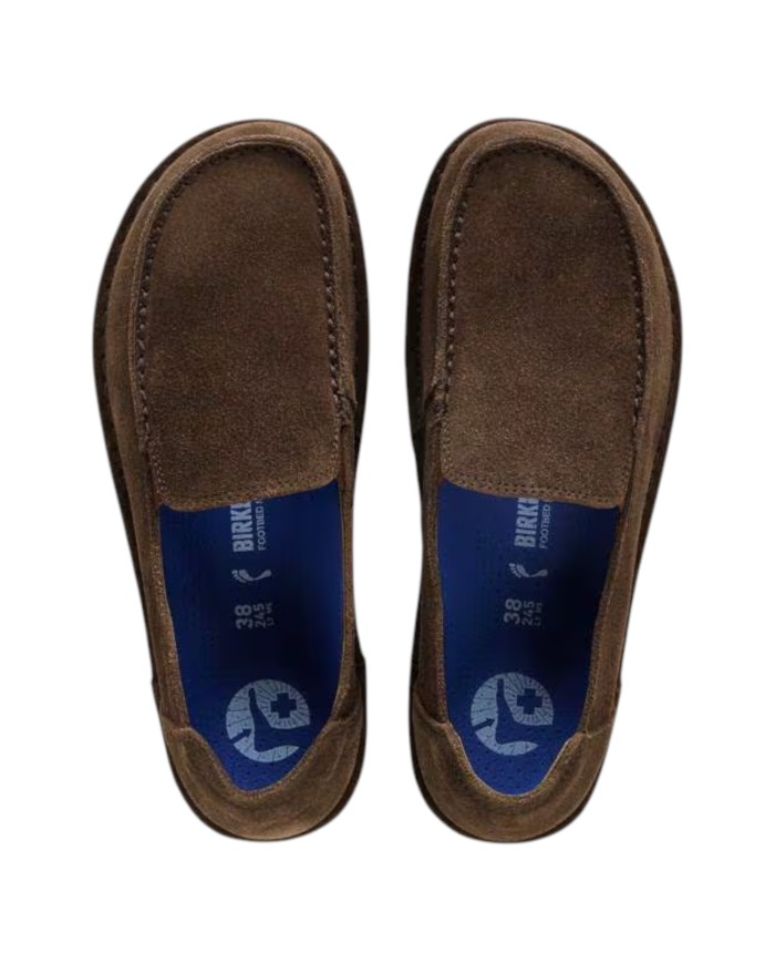 Scarpa Uomo Mocassino Utti Slip On Pelle Scamosciata Carafe Brown