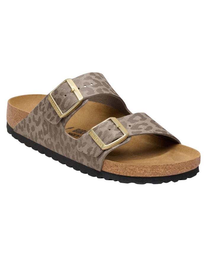 Sandalo Donna Birkenstock Arizona BS Leo Gray Taupe