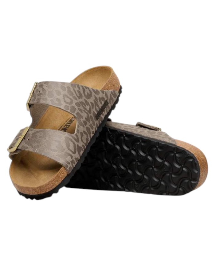 Sandalo Donna Birkenstock Arizona BS Leo Gray Taupe