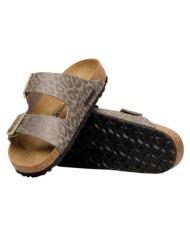 Sandalo Donna Birkenstock Arizona BS Leo Gray Taupe