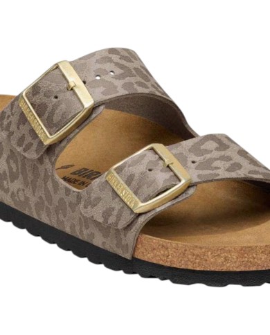 Sandalo Donna Birkenstock Arizona BS Leo Gray Taupe