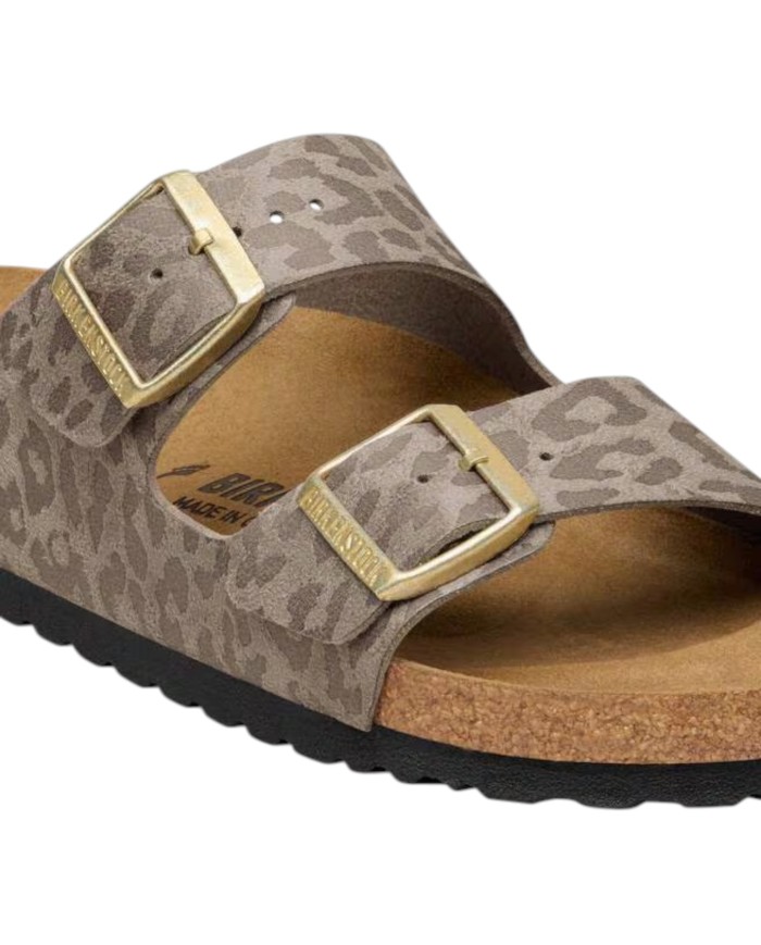 Sandalo Donna Birkenstock Arizona BS Leo Gray Taupe