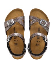 Sandalo Bambina Birkenstock Rio As Kids Cosmic Sparkle Black Multi