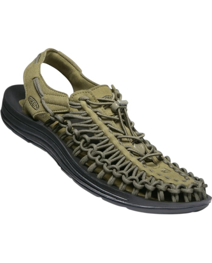 Sandalo Uomo Trekking Keen Uneek M Dark Olive / Black