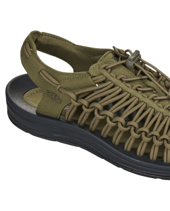 Sandalo Uomo Trekking Keen Uneek M Dark Olive / Black