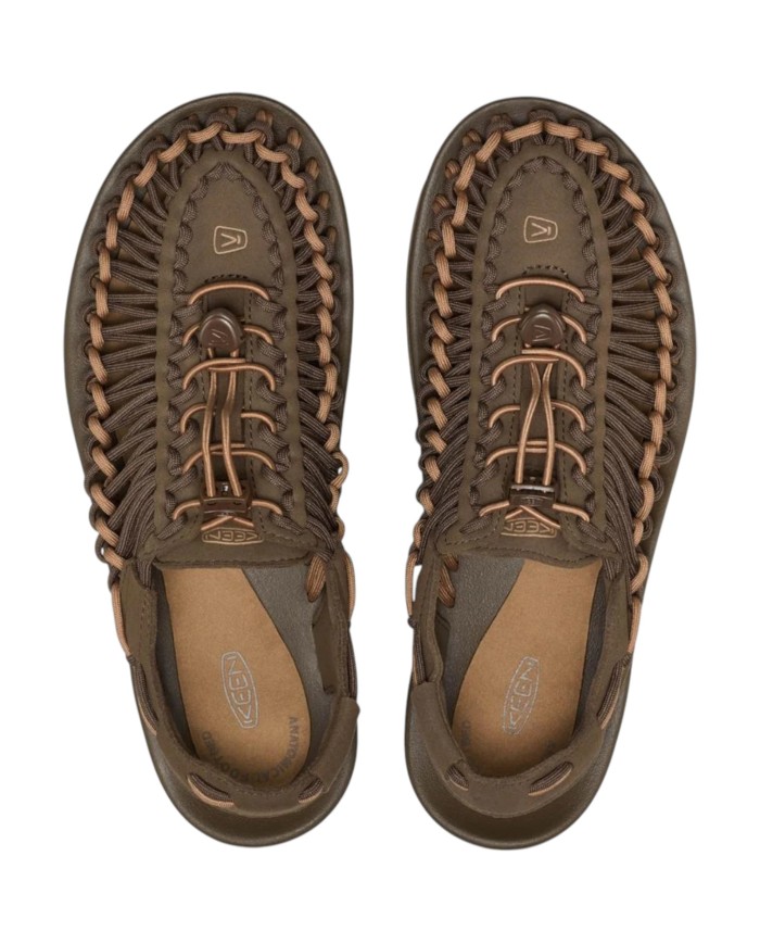 Sandalo Uomo Trekking Keen Uneek Dark Earth / Chipmunk Marrone