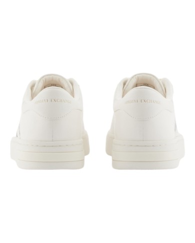 Sneakers Uomo Armani Exchange AX Stripes Logo Leather White