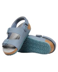 Sandalo Bambino Birkenstock Milano As Kids Desert Soil Triples Basalt Gray