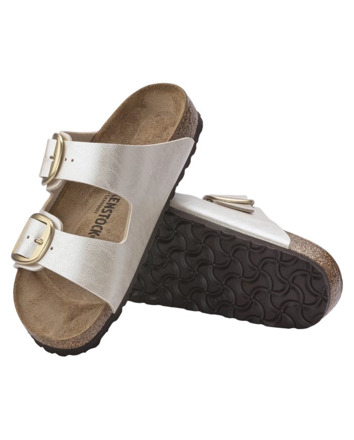 Sandalo Donna Birkenstock Arizona Big Buckle Graceful Pearl White