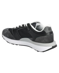 Sneaker Uomo Ralph Lauren Train 89 in Pelle Scamosciata e Mesh Black