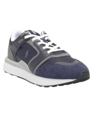 Sneaker Uomo Ralph Lauren Train 89 in Pelle Scamosciata e Mesh Blue
