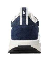 Sneaker Uomo Ralph Lauren Train 89 in Camoscio e Oxford Navy White