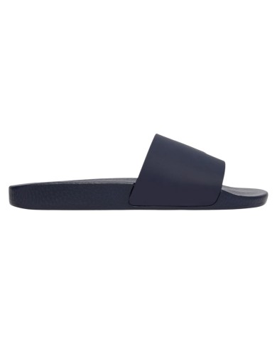 Ciabatta Uomo Ralph Lauren Pony Logo Polo Slide in Eva Navy /White