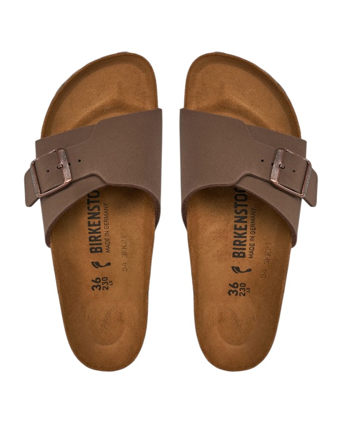 Sandalo Donna Birkenstock Catalina BS Birko Flor Fascia Unica Mocca