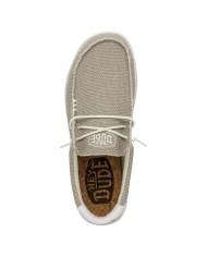 Scarpa Uomo Sneakers HeyDude Wally Braided Off White