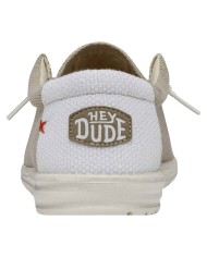 Scarpa Uomo Sneakers HeyDude Wally Braided Off White
