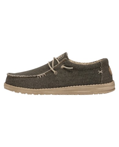 Scarpa Uomo Sneakers HeyDude Wally Braided Army