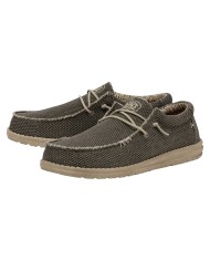 Scarpa Uomo Sneakers HeyDude Wally Braided Army