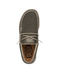 Scarpa Uomo Sneakers HeyDude Wally Braided Army