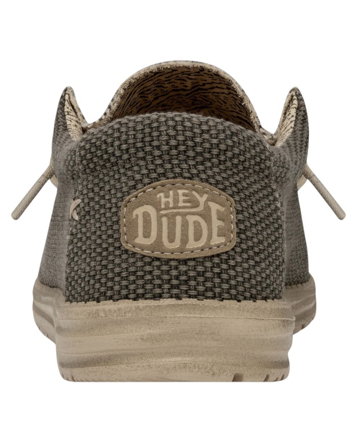 Scarpa Uomo Sneakers HeyDude Wally Braided Army