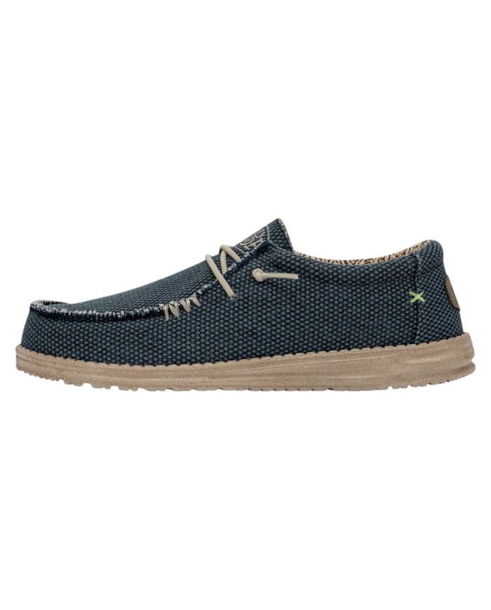 Scarpa Uomo Sneakers HeyDude Wally Braided Blu Night