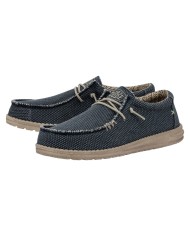 Scarpa Uomo Sneakers HeyDude Wally Braided Blu Night