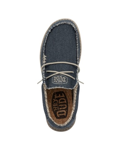 Scarpa Uomo Sneakers HeyDude Wally Braided Blu Night