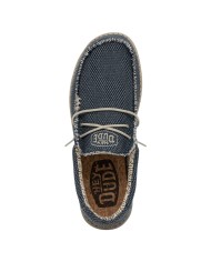 Scarpa Uomo Sneakers HeyDude Wally Braided Blu Night