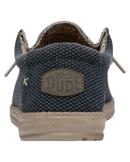 Scarpa Uomo Sneakers HeyDude Wally Braided Blu Night