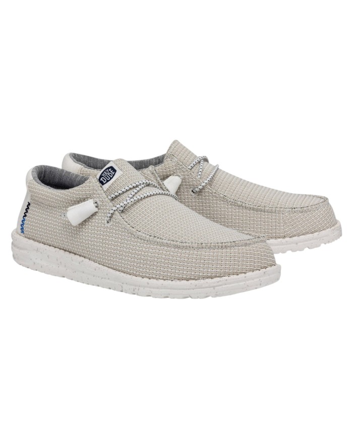 Scarpa Uomo Sneakers HeyDude Wally Sport Mesh White