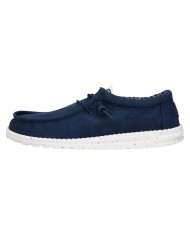 Scarpa Uomo Sneakers HeyDude Wally Strech Canvas Navy