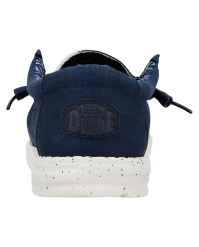 Scarpa Uomo Sneakers HeyDude Wally Strech Canvas Navy