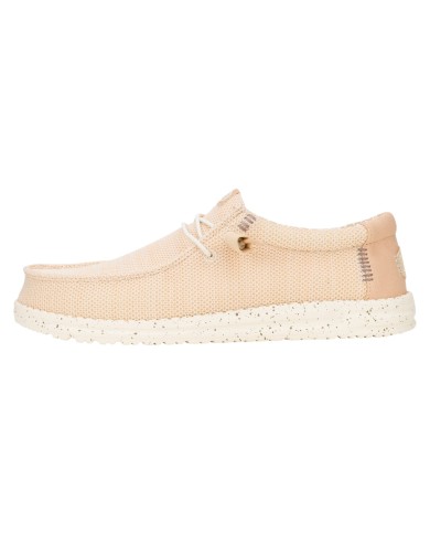 Scarpa Uomo Sneakers HeyDude Wally Strech Sox Irish Cream Egret
