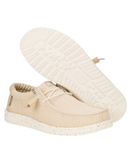 Scarpa Uomo Sneakers HeyDude Wally Strech Sox Irish Cream Egret