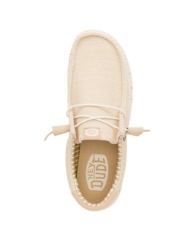 Scarpa Uomo Sneakers HeyDude Wally Strech Sox Irish Cream Egret