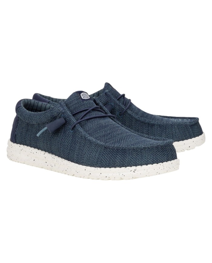 Scarpa Uomo Sneakers HeyDude Wally Strech Sox Navy