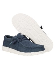 Scarpa Uomo Sneakers HeyDude Wally Strech Sox Navy