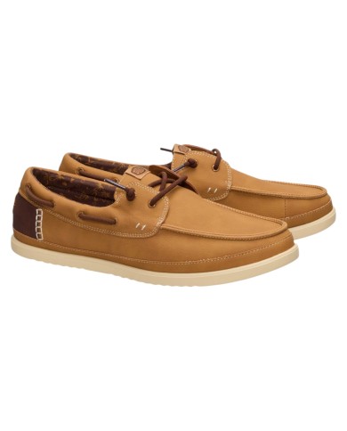 Scarpa Uomo Sneakers HeyDude Harbor Lo Classic Bone Brown Multi