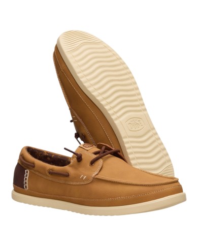 Scarpa Uomo Sneakers HeyDude Harbor Lo Classic Bone Brown Multi