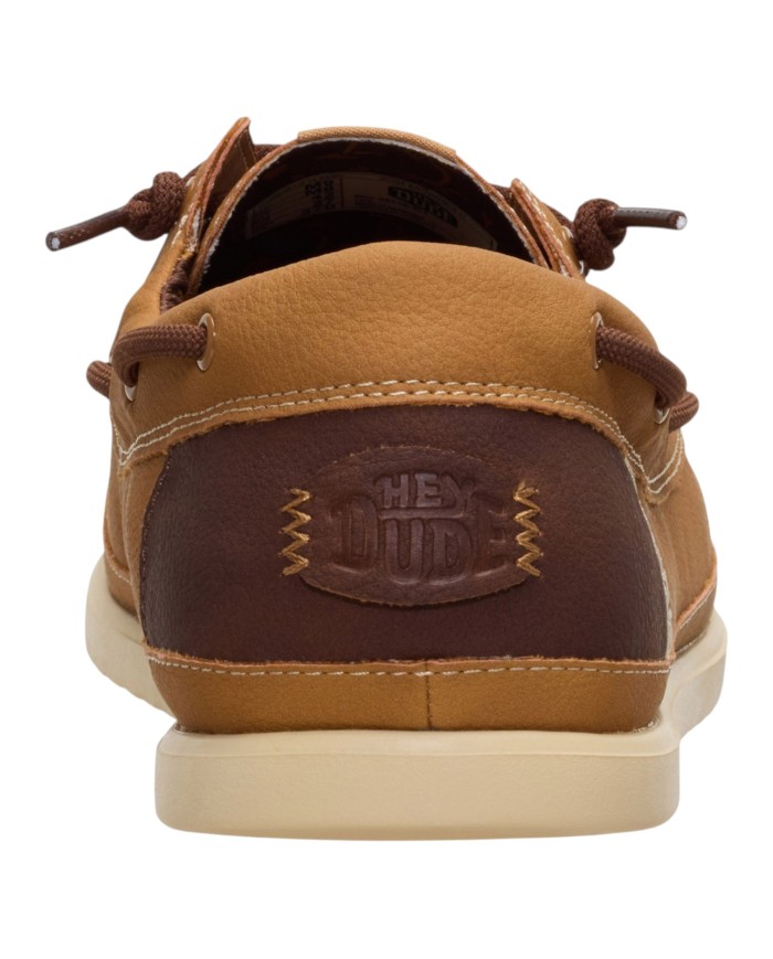 Scarpa Uomo Sneakers HeyDude Harbor Lo Classic Bone Brown Multi