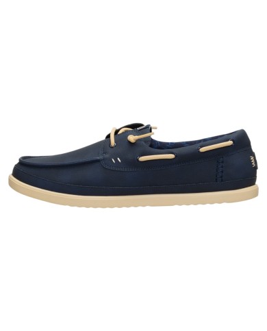 Scarpa Uomo Sneakers HeyDude Harbor Lo Classic Navy Blazer Boulder Tan