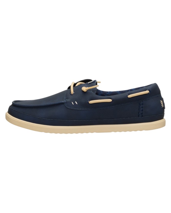 Scarpa Uomo Sneakers HeyDude Harbor Lo Classic Navy Blazer Boulder Tan