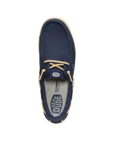 Scarpa Uomo Sneakers HeyDude Harbor Lo Classic Navy Blazer Boulder Tan